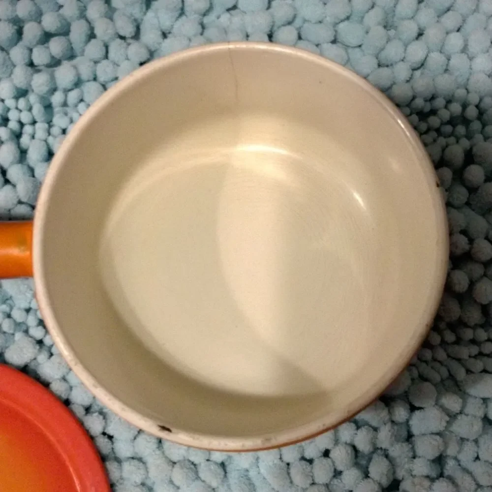 Vintage Descoware 5 Inch Sauce Pan. With Lid FE 14.